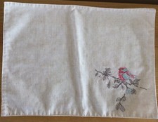2 DUNELM Embroidered Red Robin
